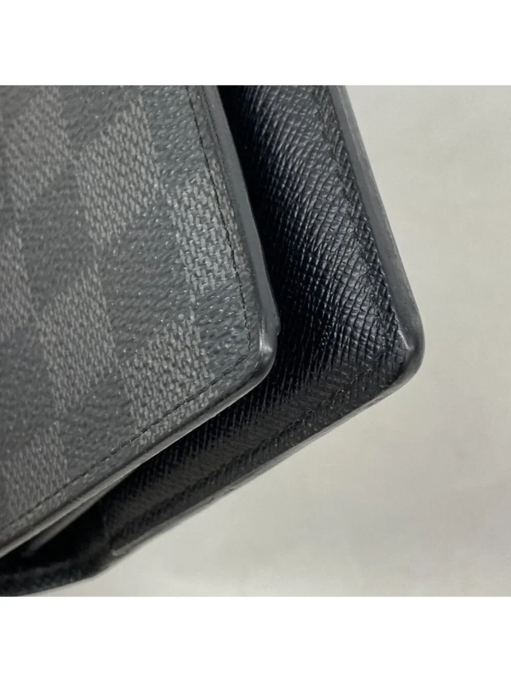 Louis Vuitton Wallet Damier Graphite Portefeuille Brazza Black